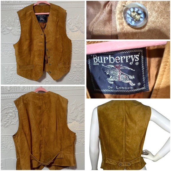Burberry vintage brown suede vest Women’s size 8 - Picture 3 of 7
